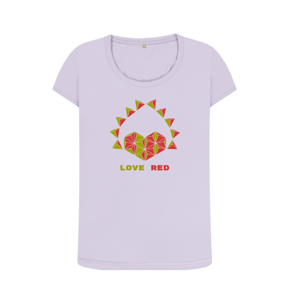 Violet Printed T-shirt Front