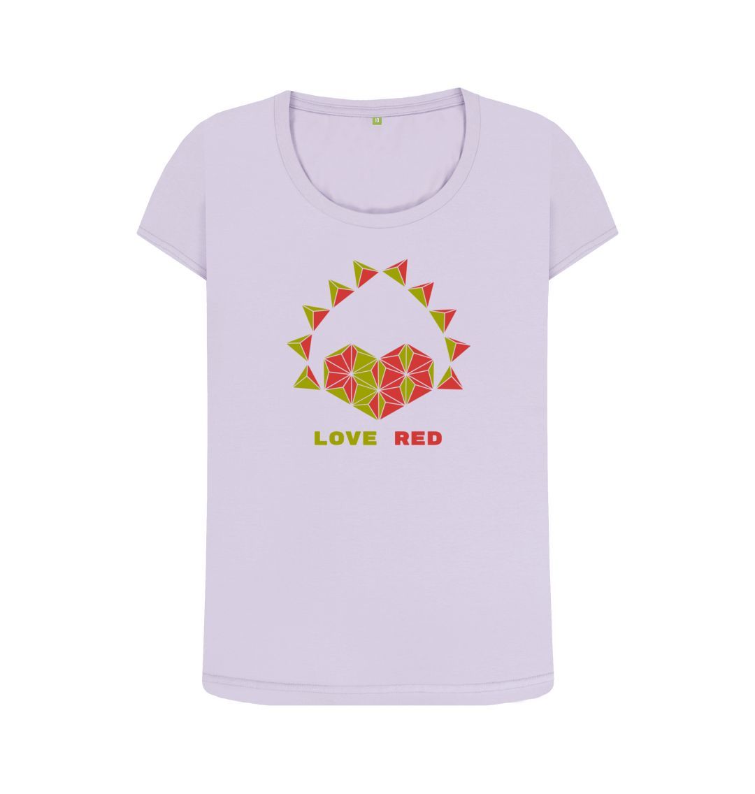 Violet Love Red - Women's Scoop Neck T-shirt