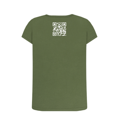 Khaki Printed T-shirt Back