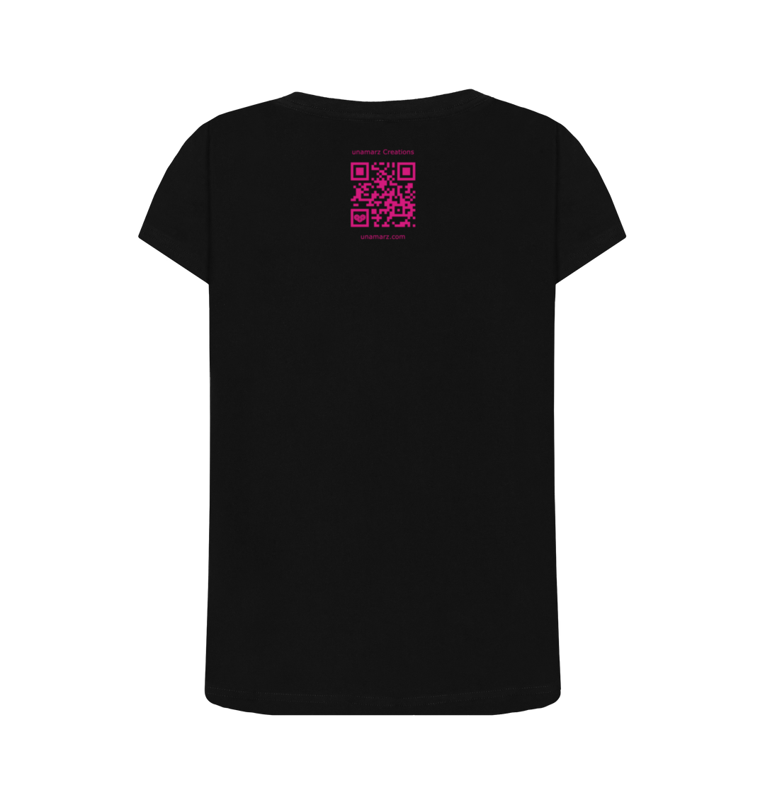 Black Printed T-shirt Back