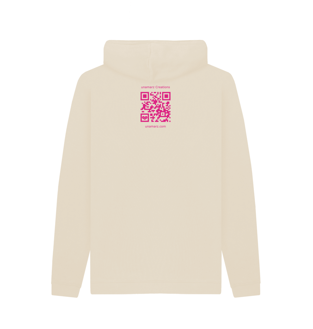 Oat Printed Hoody Back