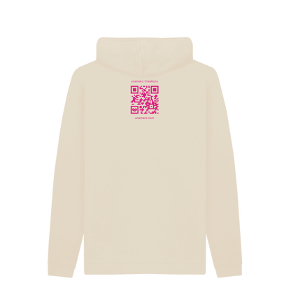 Oat Printed Hoody Back