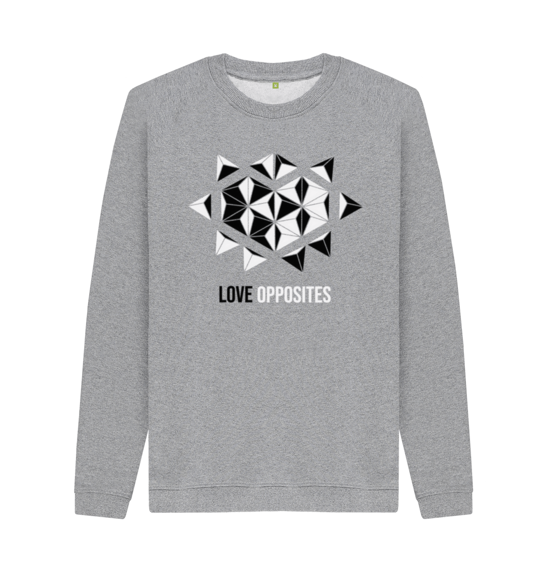 Light Heather Printed Sweater Front