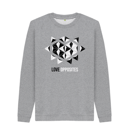 Light Heather Printed Sweater Front