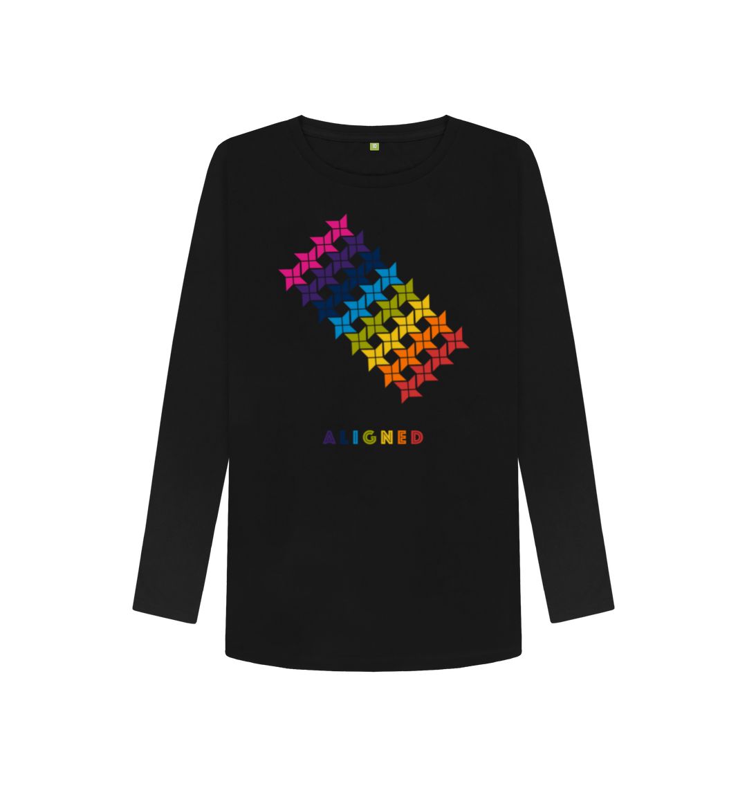 Black Aligned - Women's Long Sleeve T-shirt