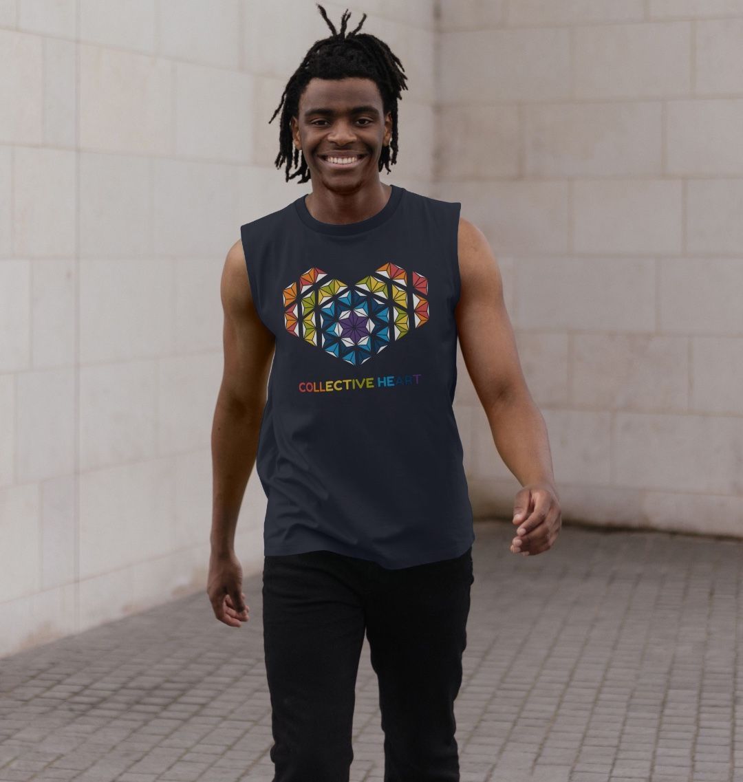Collective Heart - Men's Organic Cotton Vest - 2 colours