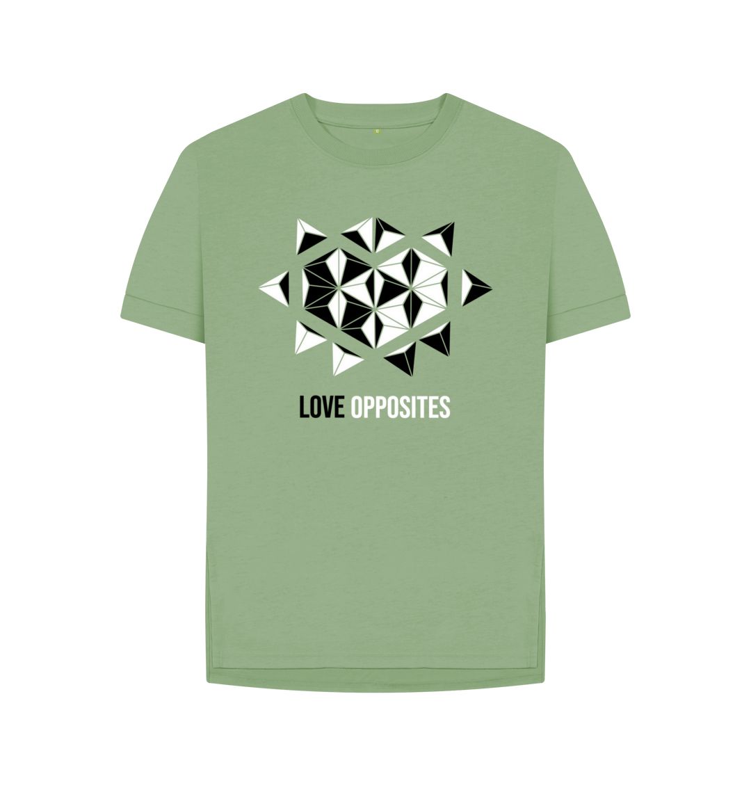 Sage Love Opposites - Women's Relaxed Fit Tee - 4 colours