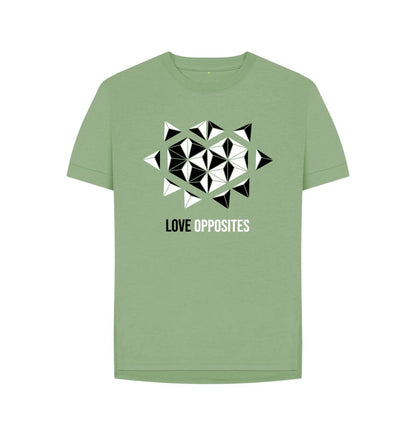 Sage Love Opposites - Women's Relaxed Fit Tee - 4 colours