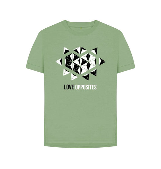 Sage Love Opposites - Women's Relaxed Fit Tee - 4 colours
