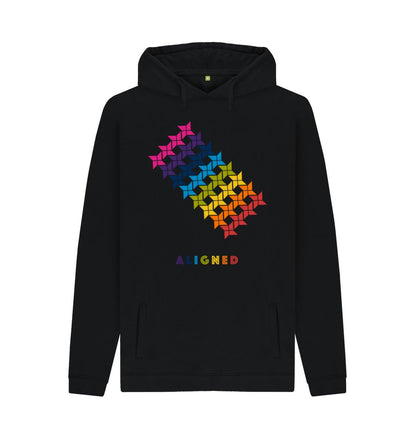 Black Aligned - Men's Pullover Hoodie
