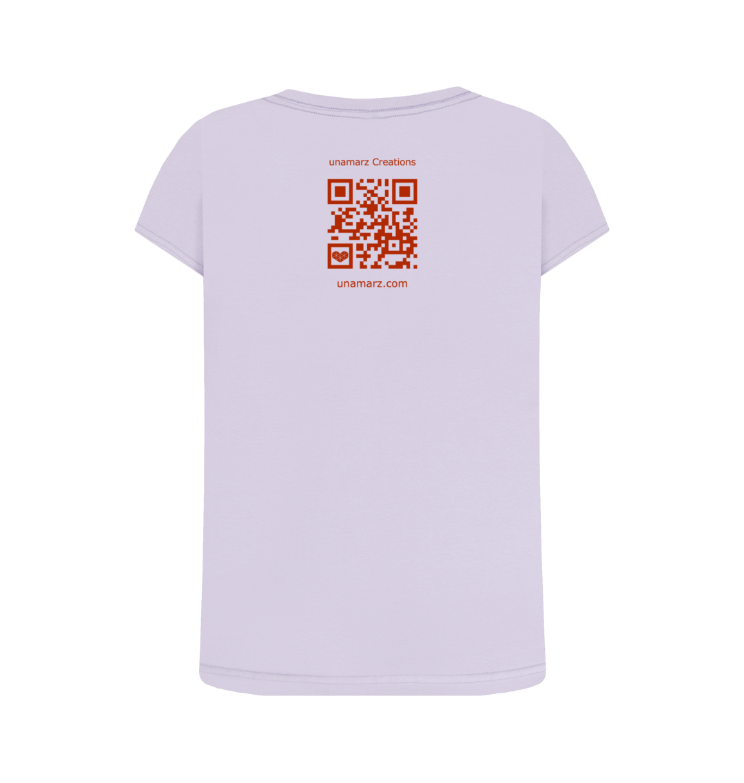 Violet Printed T-shirt Back