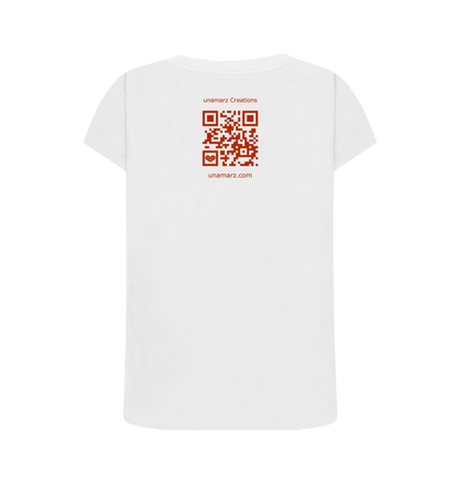 White Printed T-shirt Back