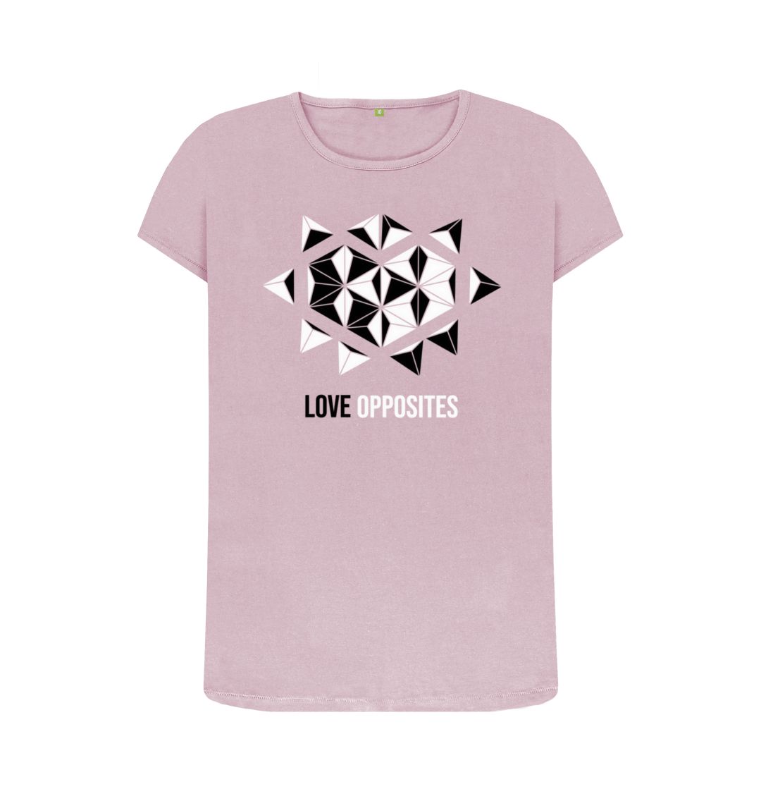 Mauve Love Opposites - Women's Crew Neck T-shirt - 7 colours