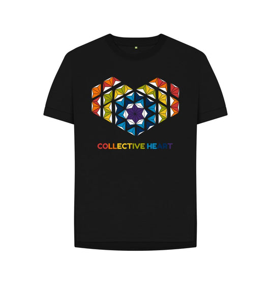 Black Collective Heart - Women's Relaxed Fit Tee