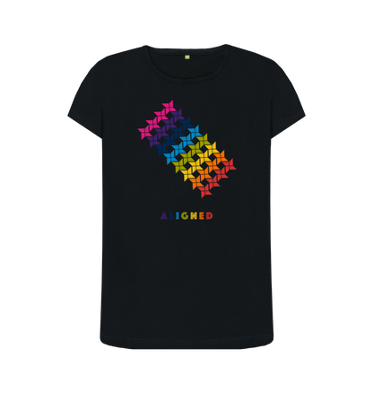 Black Printed T-shirt Front