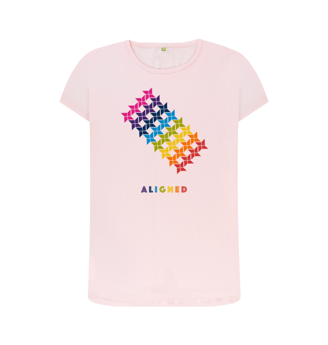 Pink Printed T-shirt Front