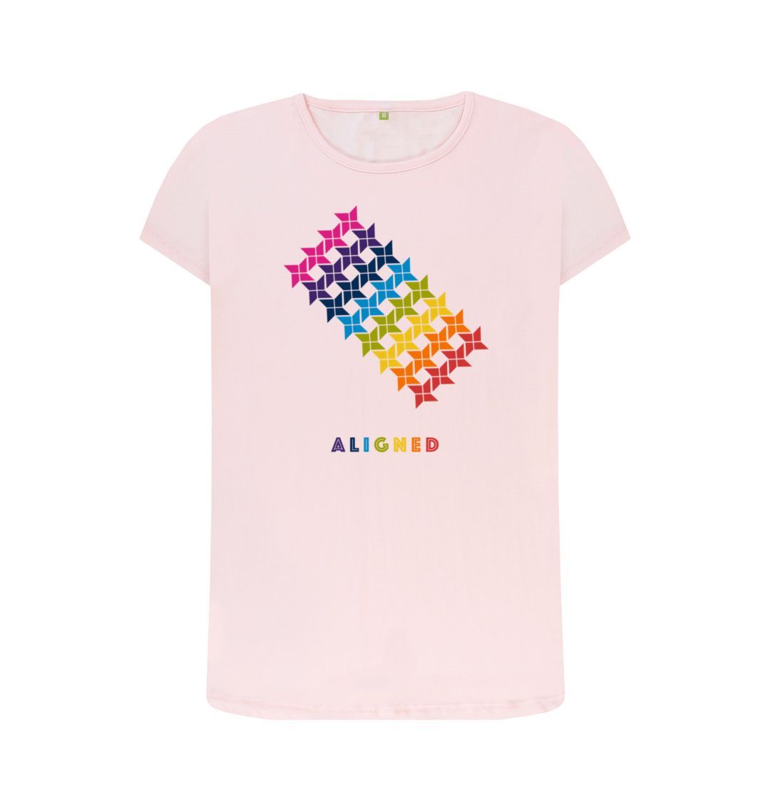 Pink Aligned - Women's Crew Neck T-shirt