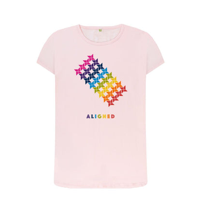 Pink Aligned - Women's Crew Neck T-shirt