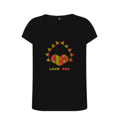 Black Printed T-shirt Front