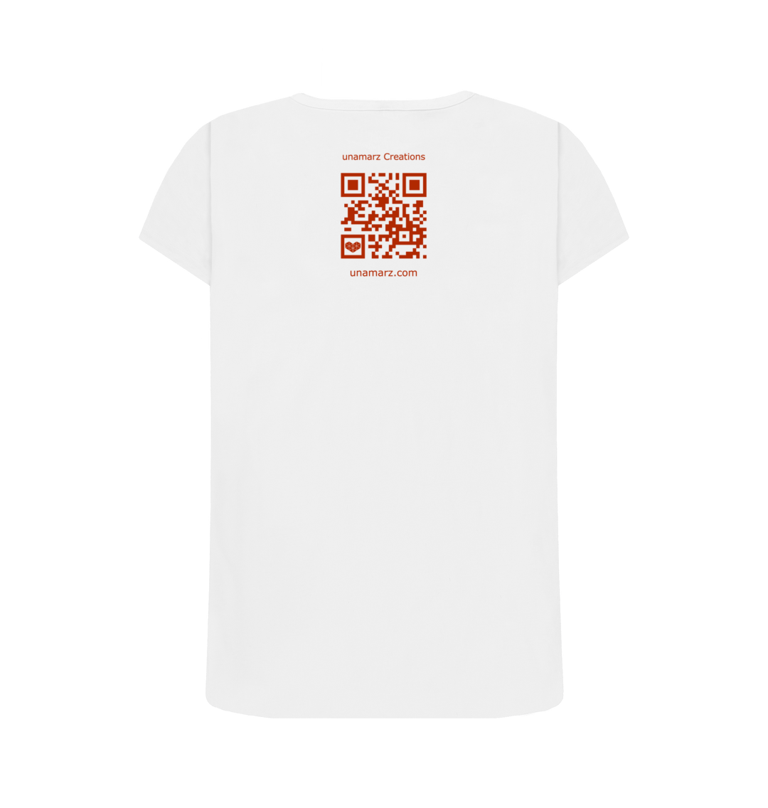 White Printed T-shirt Back