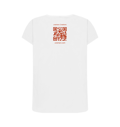 White Printed T-shirt Back