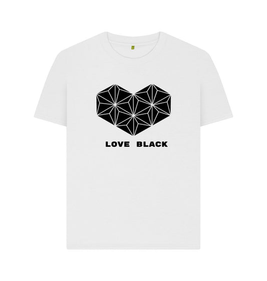 White Love Black, Love White - Women's Plain T-shirt