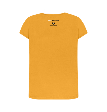 Mustard Printed T-shirt Back