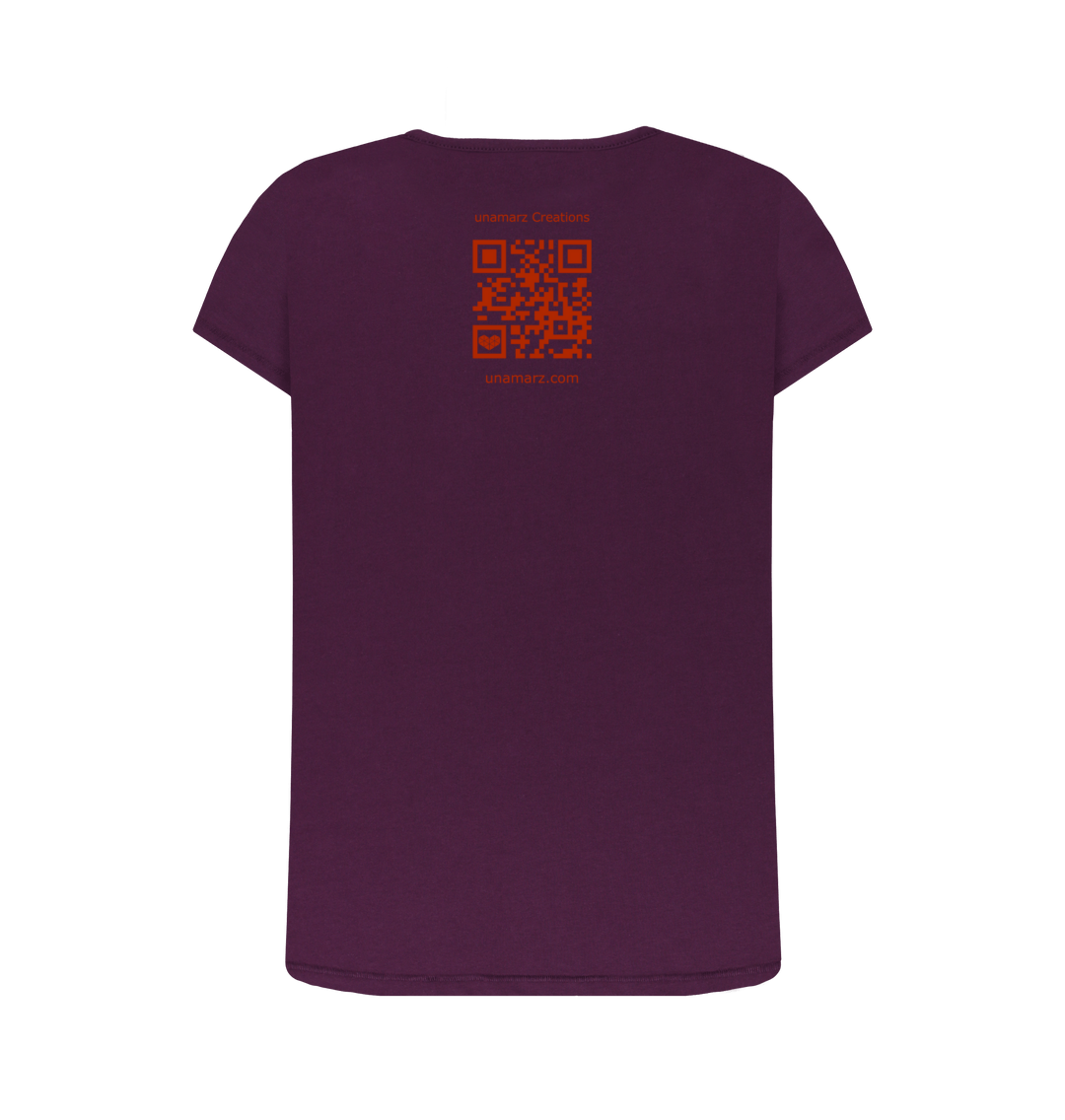 Purple Printed T-shirt Back