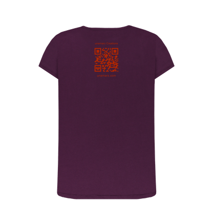 Purple Printed T-shirt Back