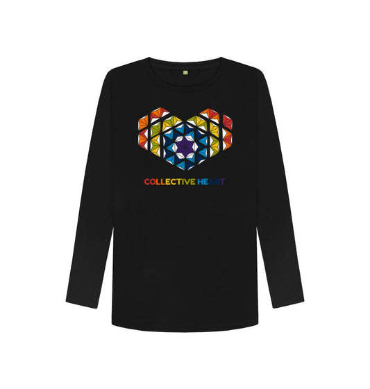 Black Collective Heart - Women's Long Sleeve T-shirt - 2 colours
