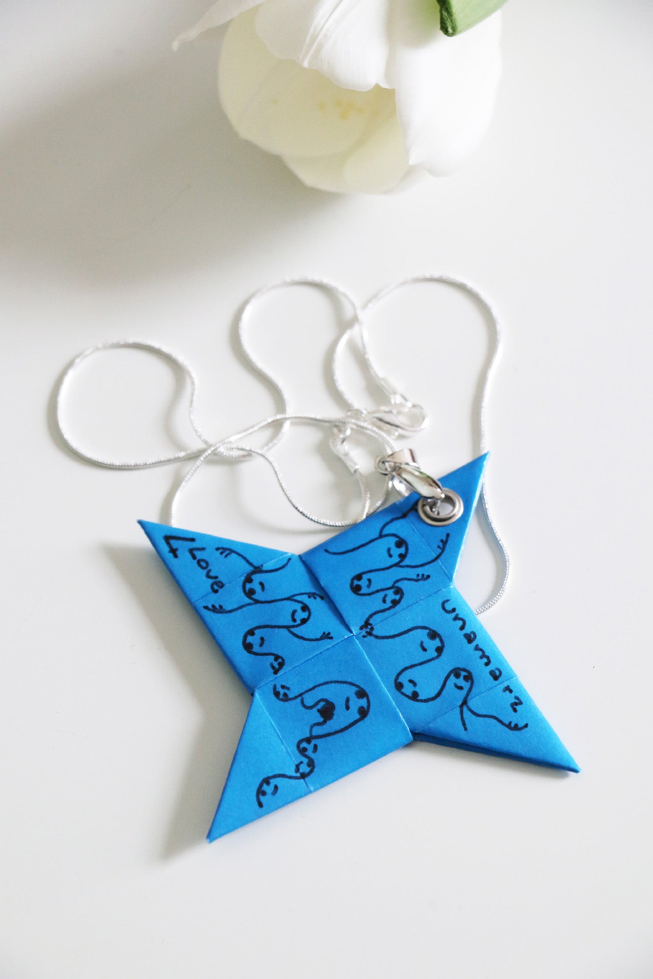 4Love Necklace - Waves - Blue