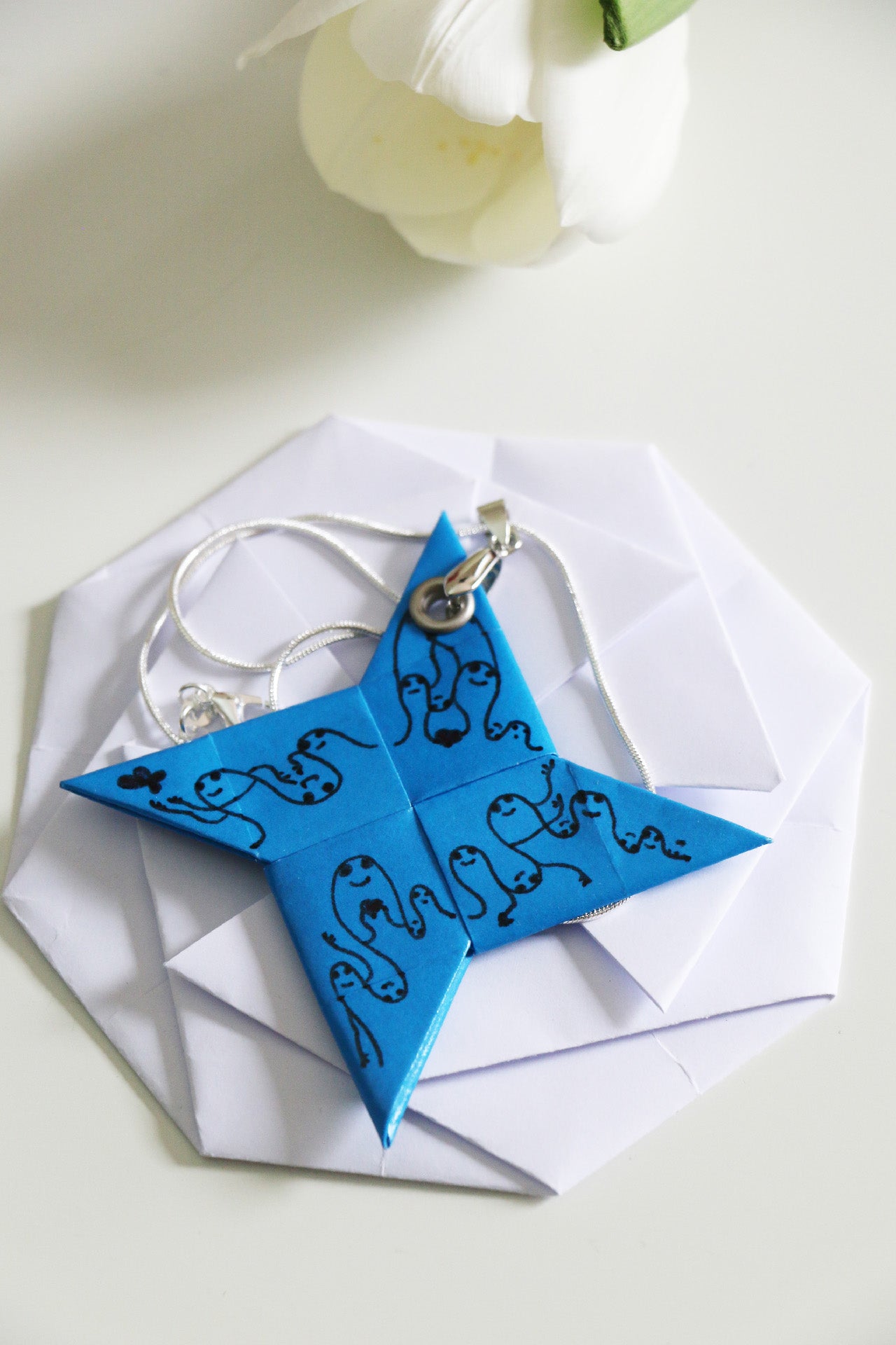 4Love Necklace - Waves - Blue