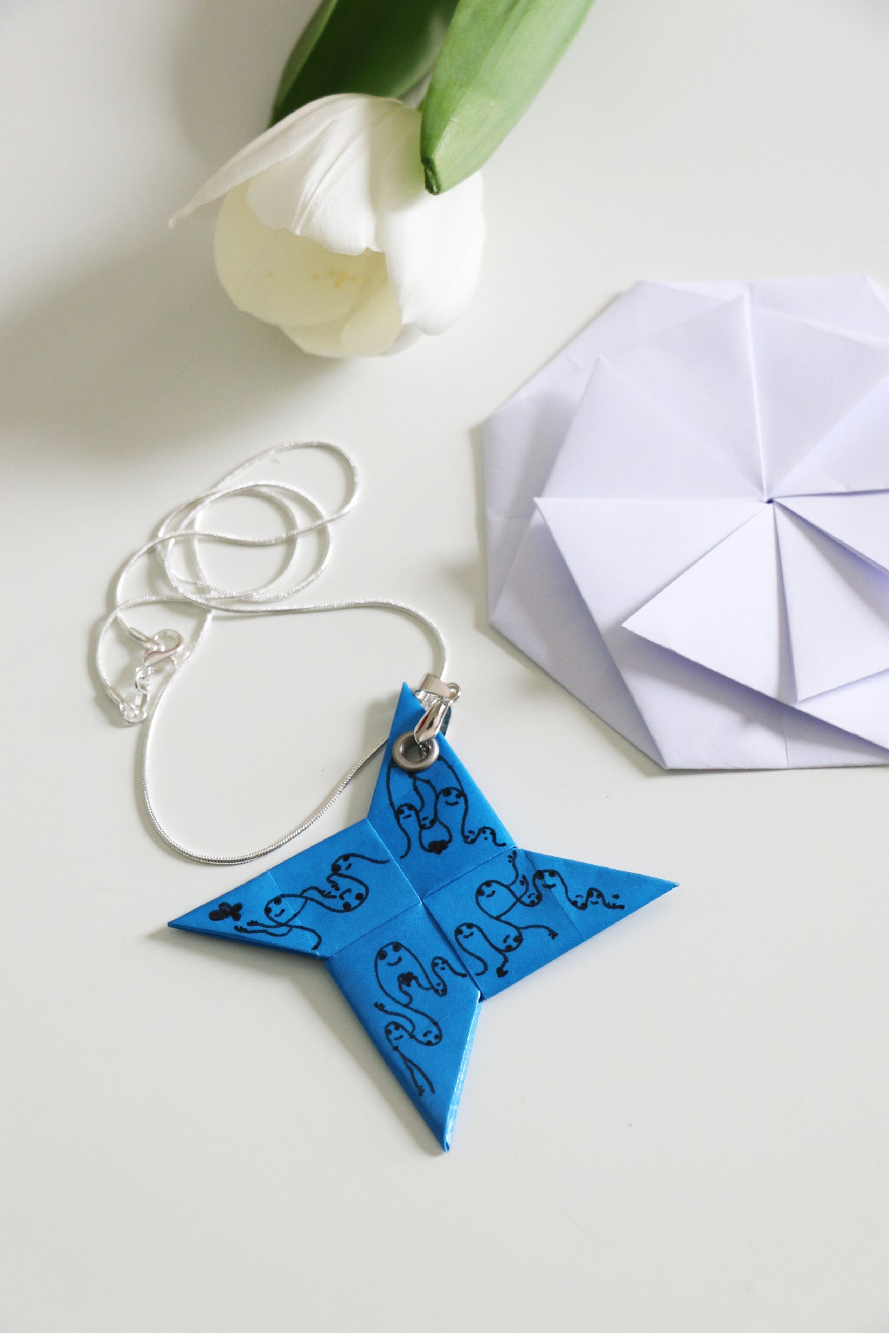 4Love Necklace - Waves - Blue