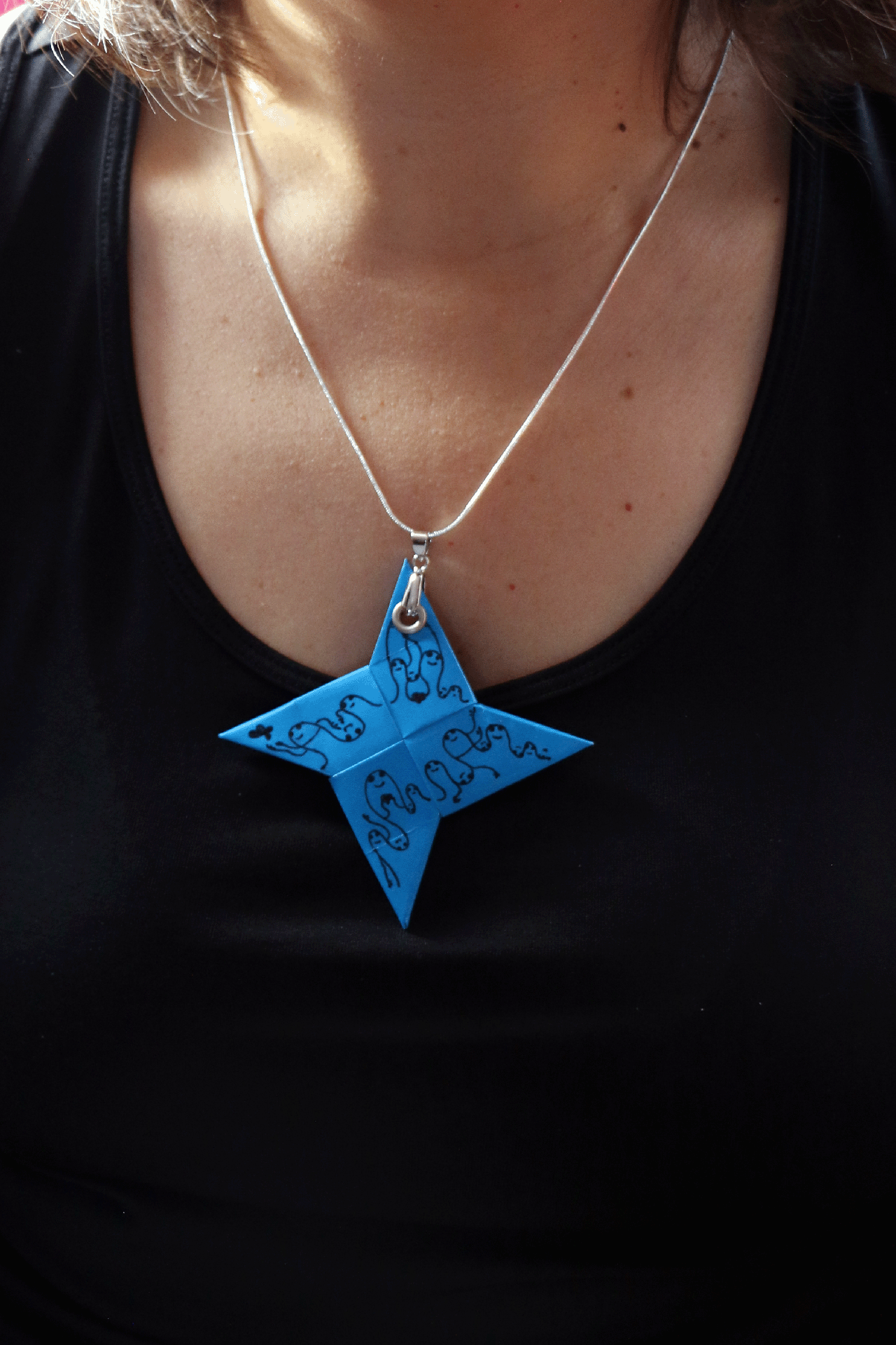 4Love Necklace - Waves - Blue