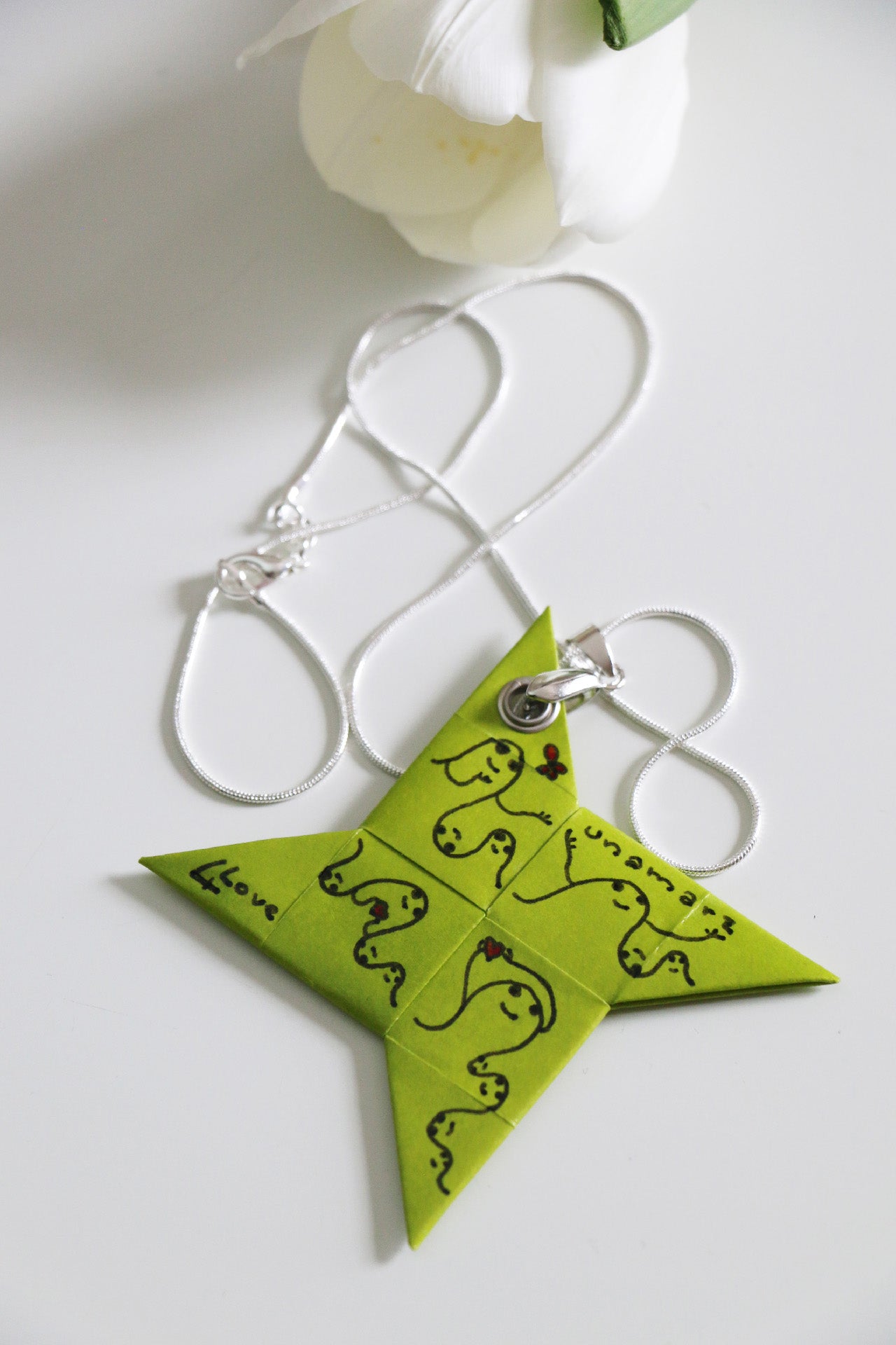 4Love Necklace - Waves - Green