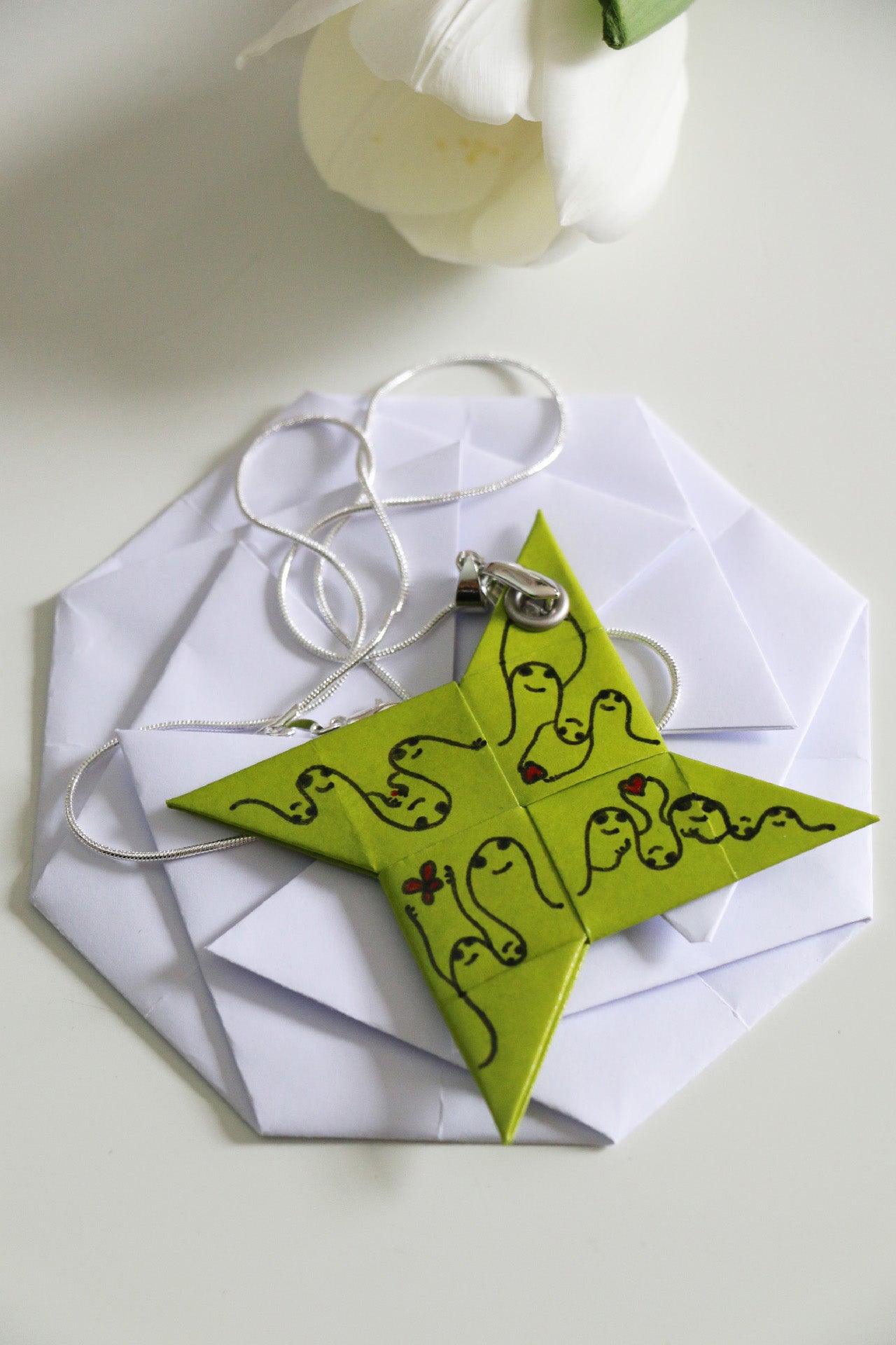 4Love Necklace - Waves - Green