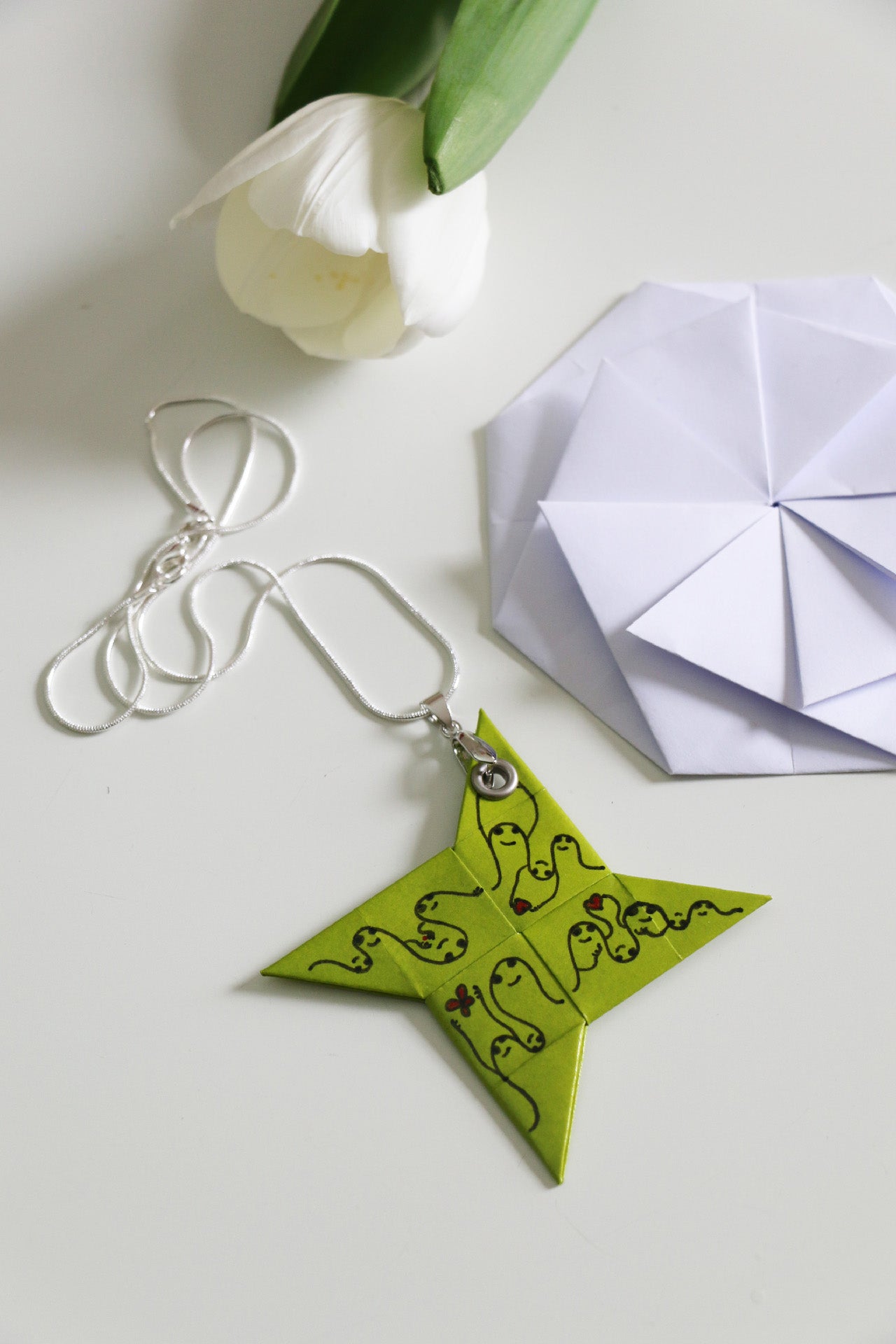 4Love Necklace - Waves - Green