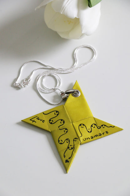 4Love Necklace - Waves - Lime