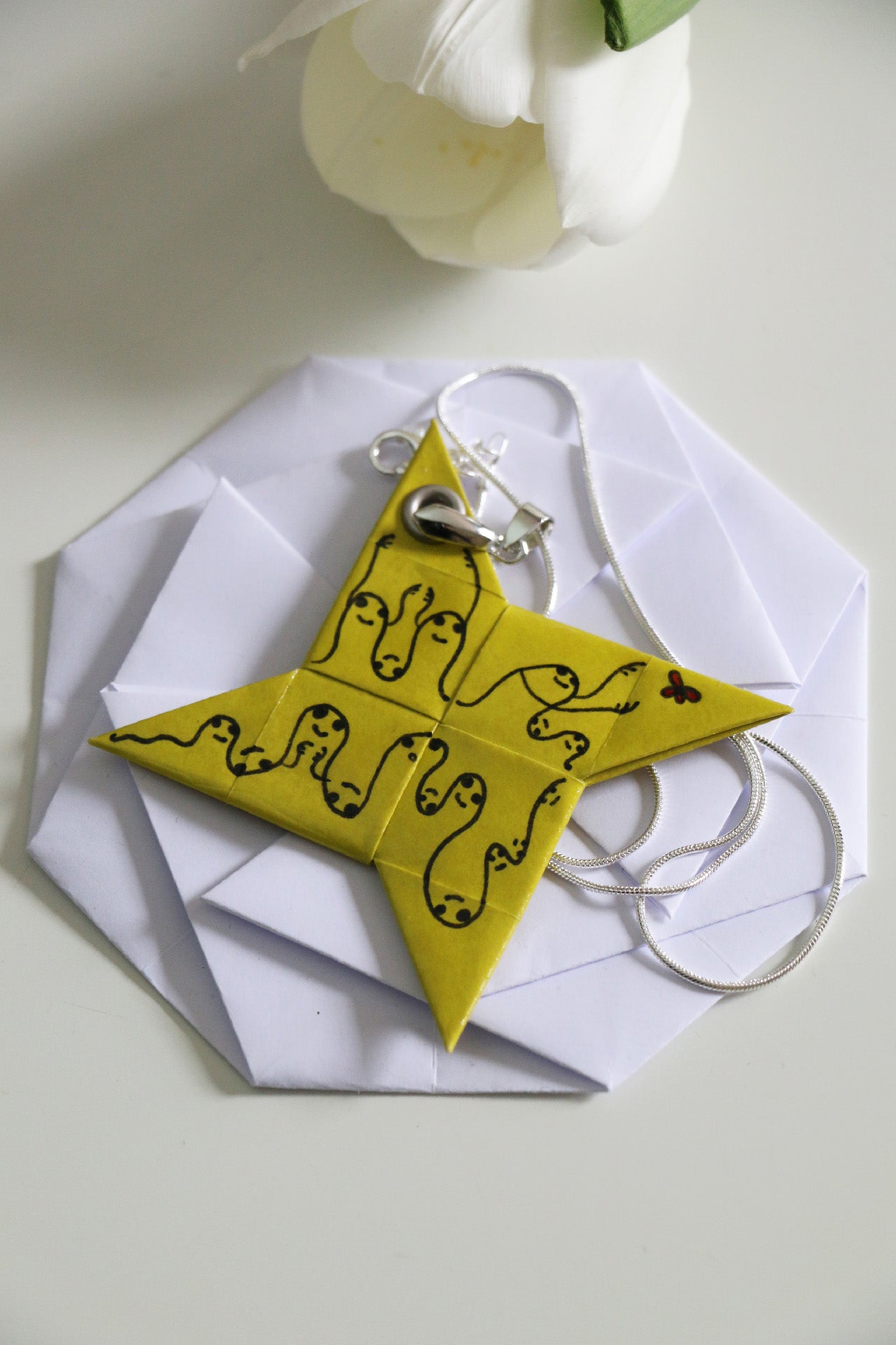 4Love Necklace - Waves - Lime