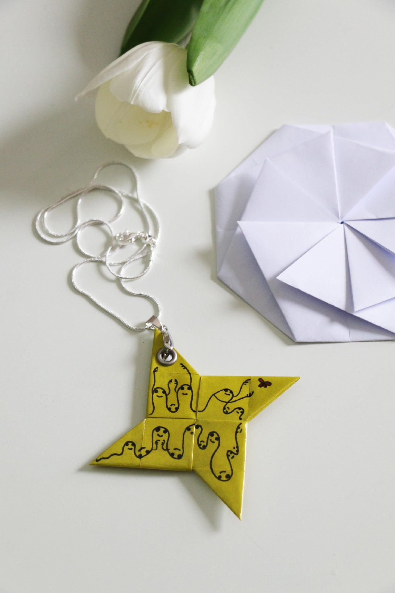 4Love Necklace - Waves - Lime