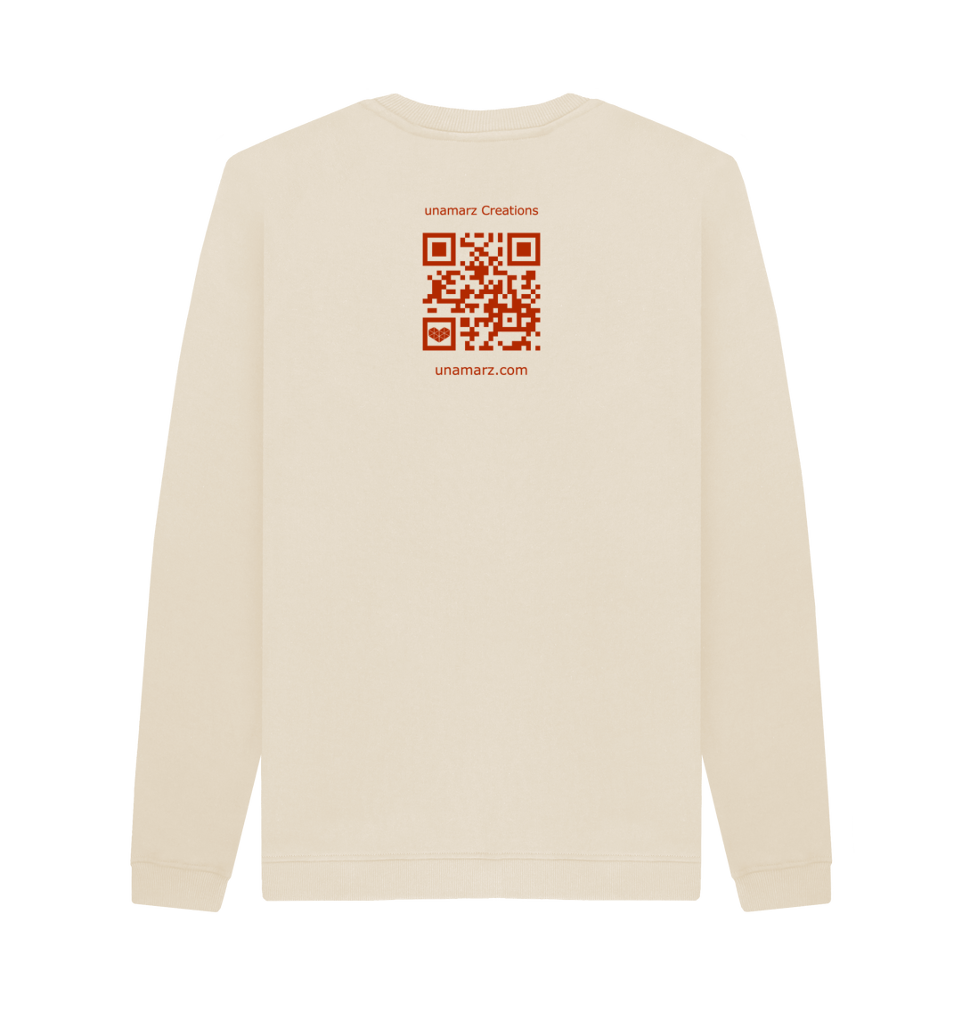 Oat Printed Sweater Back