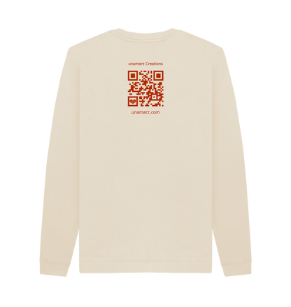 Oat Printed Sweater Back