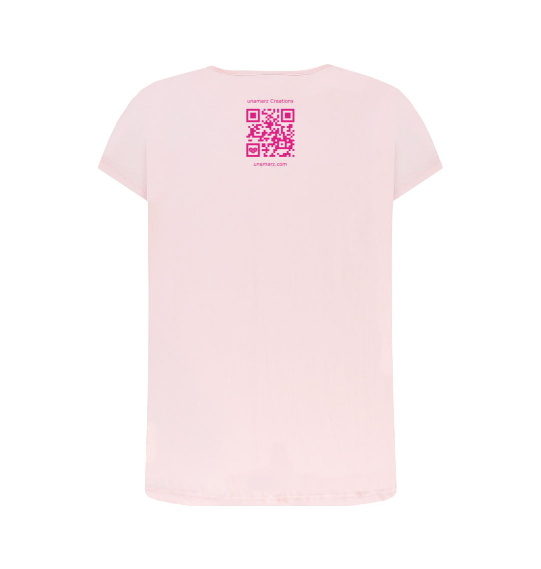 Pink Printed T-shirt Back