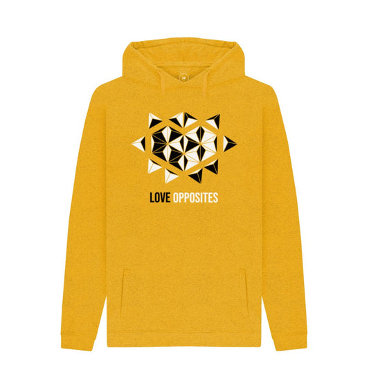 Sunflower Yellow Love Opposites - Men's Remill\u00ae Hoodie - 2 colours