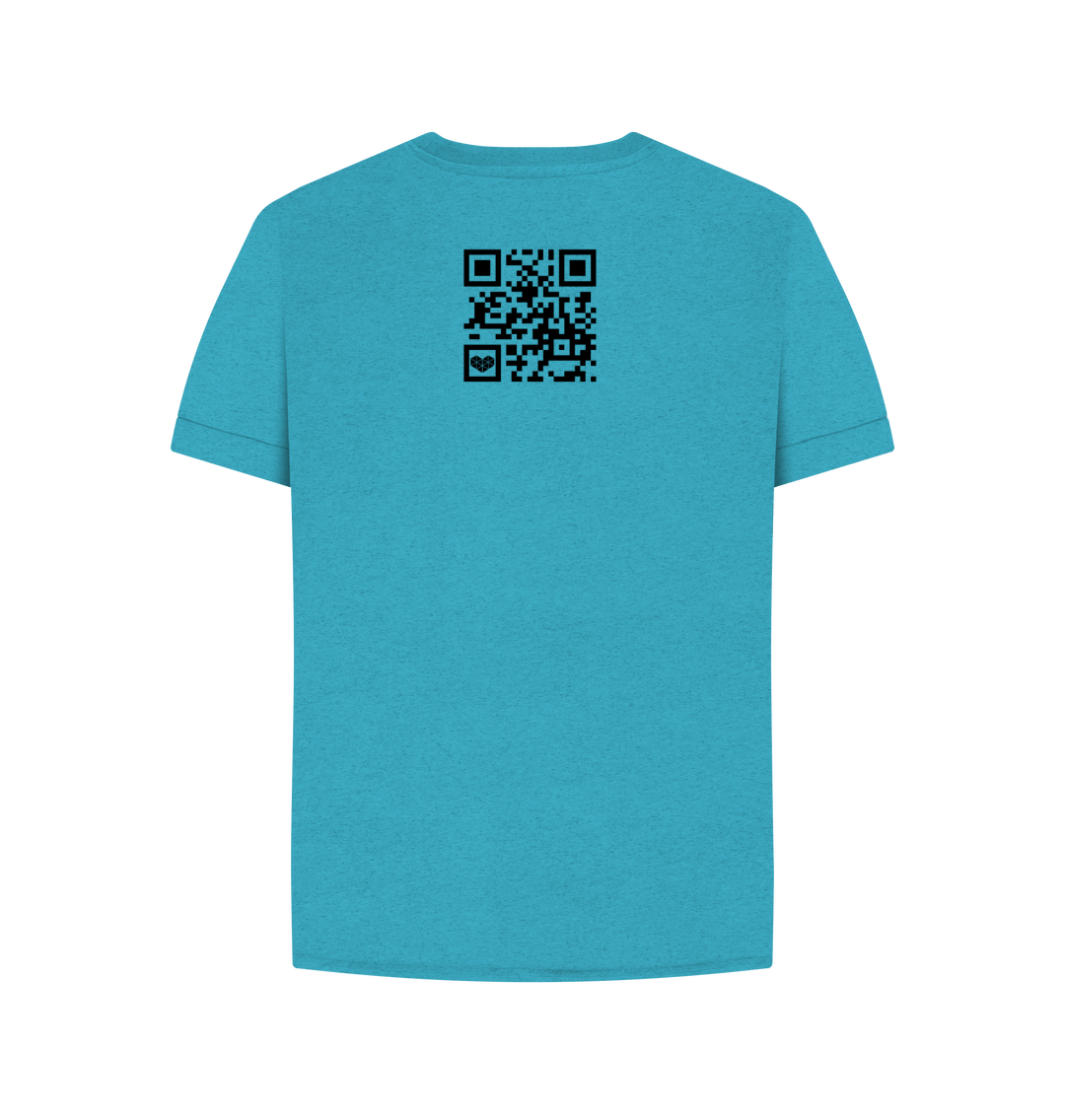 Ocean Blue Printed T-shirt Back