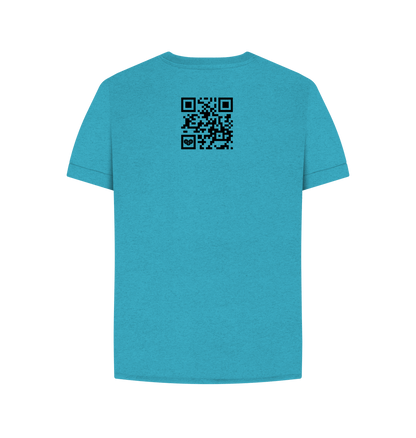 Ocean Blue Printed T-shirt Back