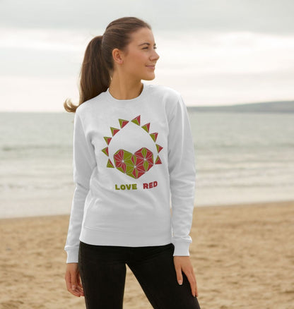 Love Red - Women's Crewneck Sweater