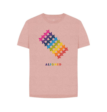 Sunset Pink Aligned - Women's Remill\u00ae Relaxed Fit T-shirt