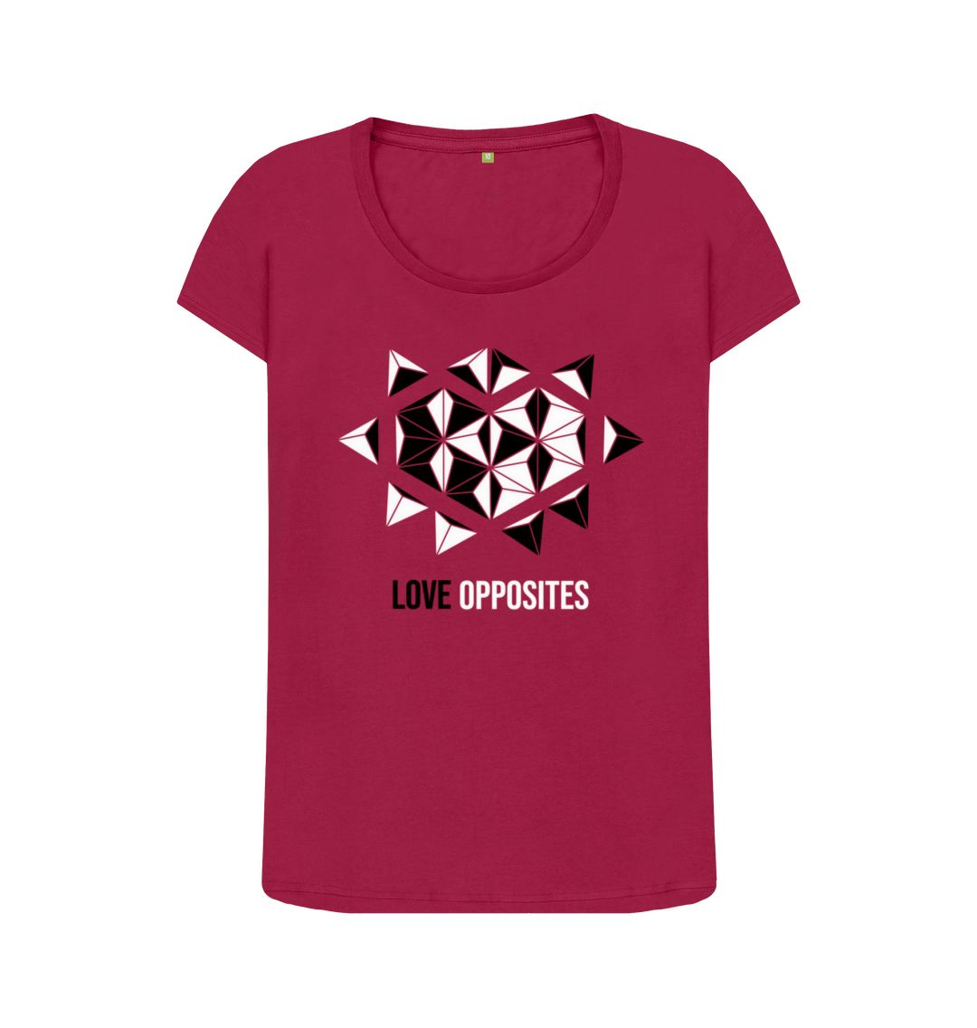 Cherry Love Opposites - Women's Scoop Neck T-shirt - 6 colours