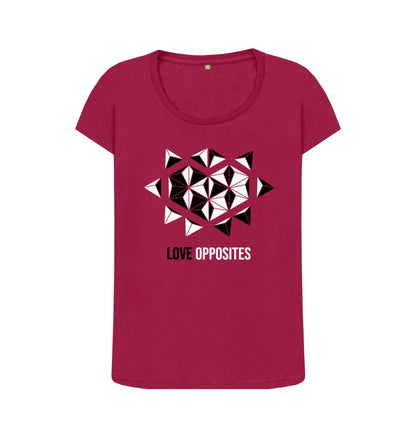 Cherry Love Opposites - Women's Scoop Neck T-shirt - 6 colours